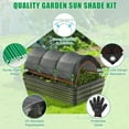 thumbnail image 5 of Garden Greenhouse Hoops Kit, Fiberglass Frame Greenhouse With Shade Cloth, For Outdoor Plant Protection, 5 of 7