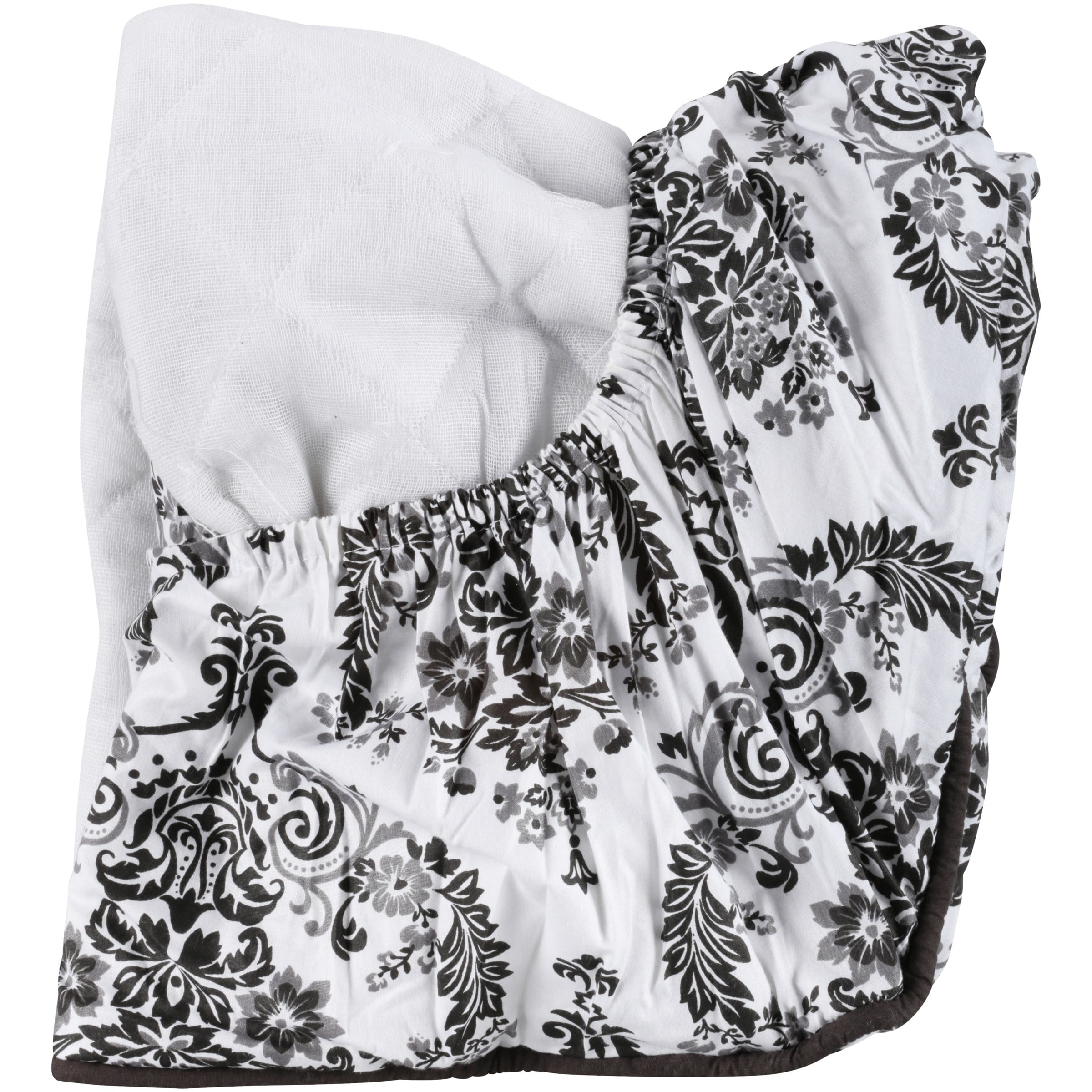 Bacati Black/White Polka Dots & Stripes Changing Pad Cover