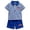 Blue, variant on Akiihool Spring Boys Outfit Toddler Baby Boy Summer Clothes Short Sleeve Embroidery Baseball T-shirt & Plaid Shorts Set 2 Piece Outfit(Orange,3-6 Months)