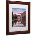 thumbnail image 2 of Trademark Fine Art 'Most Beautiful Mountain Scenery' Canvas Art by Pierre Leclerc, White Matte, Wood Frame, 2 of 4