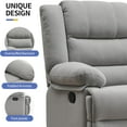 thumbnail image 7 of Swivel Rocking Recliner Chair for Adults, Overstuffed Manual Glider Rocker Recliner Chair, Upholstered Reclining Single Sofa Chair for Living Room (Light Grey), 7 of 7