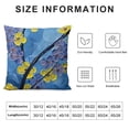 thumbnail image 5 of SHANXI Throw Pillow Covers Flower Plant Cushion Cover Soft Pillow Cases for Home Sofa Bed Chair Car Office Decorative 18x18in, 5 of 5
