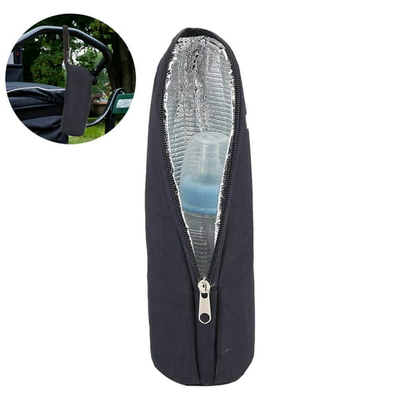 Baby Bottle Organizer Thermal Insulated Bags Portable Insulated Baby Bottle Bag Kettle Baby Bottle Insulated Bag - Black