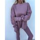thumbnail image 4 of Conjunto de Sudadera y Leggings para Mujer, 2 Piezas, Sudadera Extragrande, Pantalones Ajustados y Chándal Púrpura L, 4 of 10