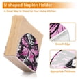 thumbnail image 4 of Butterflies Painting Napkin Holder for Table Clear Napkin Stand Paper Holder Acrylic Organizer Dispenser Napkins for Dinner Kitchen Restaurant Room, 4 of 8