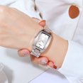 thumbnail image 2 of Reloj de cuarzo SKMEI para mujer, correa de acero inoxidable, esfera de diamante, pulsera Abanopi Mirar, 2 of 6