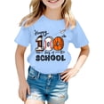 thumbnail image 4 of Gzbliryd Bunny Rabbit Egg Easter T-Shirt Short Sleeve Tees Cute Cartoon Graphic Tees for Teens Summer Clothes for Girls (Light Blue,10-11 Years), 4 of 4