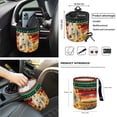 thumbnail image 4 of Jeiento Highland Cow 12 Pcs Front Car Seat Cover Set with Bucket Seat Cover Aztec Steering Wheel Cover Flower Seat Belt Pad Armrest Pad Coaster Trash Bag Air Vent Bag Rearview Mirror Cover Keychain, 4 of 9