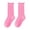 Hot Pink, variant on Girls Mid-Calf Socks Cotton Blend Princess Socks Ruffled Trim Spring and Summer School Socks Uniform Student Socks Orange Size 9-12 Years