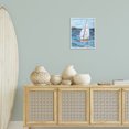 thumbnail image 3 of Stupell Industries Collaged Sailboat Scene Transportation Painting White Framed Art Print Wall Art, 16 x 20, 3 of 10