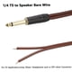 thumbnail image 4 of Cable de audio de 1/4" a altavoz, adaptador mono macho de 6,35 mm, extremo abierto, chapado en oro, OFC, para altavoz HiFi., 4 of 7