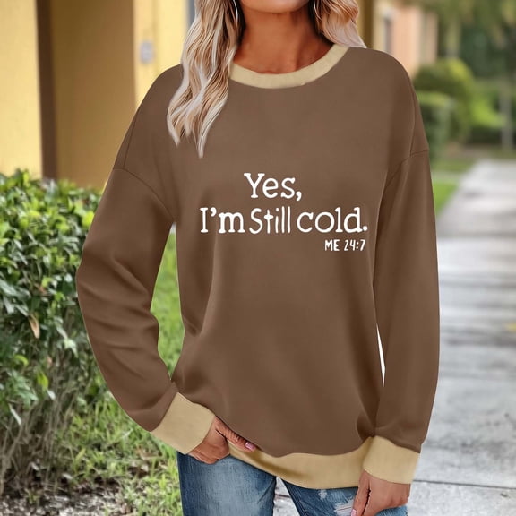 Women's Plus Size Fashionable Graphic Sweatshirts with Crewneck Long Sleeve Printed Loose Fit