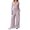 Light Purple, variant on choiix Womens 3 Piece Athleisure Set with V Neck Wrap Top and Wide Leg Pants Versatile Lounge Tracksuit Matching Sweat Suit XS