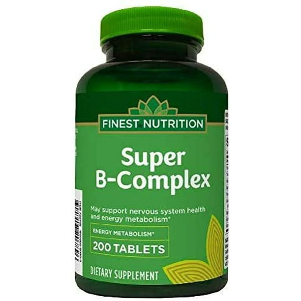 Finest Nutrition Vitamin B Complex 500mg 200 Tablets