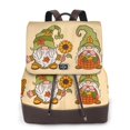 thumbnail image 1 of Easygdp Gnomes Happy Thanksgiving Mochila de Cuero para Mujeres, Bolso de Hombro, Bolsos de Mano de Moda para Trabajo y Viajes, 1 of 4