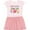 Pink With Stripes, variant on Inktastic Aunties Little Jellybean Cute Easter Candy Girls Toddler Dress