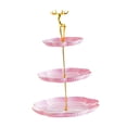 thumbnail image 4 of Soporte para cupcakes de 3 niveles, bandeja para servir frutas y snacks, multifuncional y decorativa. Oro rosa, 4 of 9