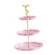 thumbnail image 4 of Soporte para cupcakes de 3 niveles, bandeja para servir alimentos, soporte multifuncional y reutilizable para frutas. Oro rosa, 4 of 9