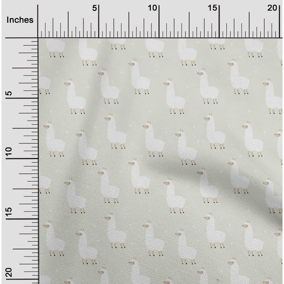 oneOone Viscose Chiffon Off White Fabric Sheep Dress Material Fabric Print Fabric By The Yard 42 Inch Wide