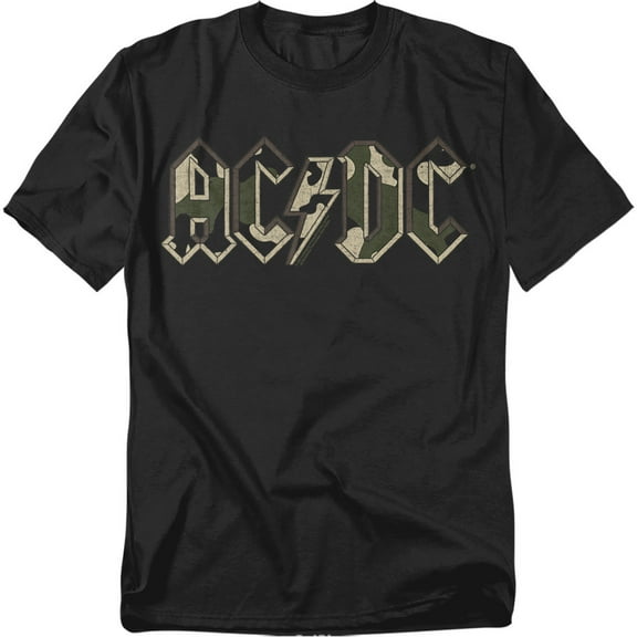 ACDC Comics T-Shirt Camo Logo Unisex Graphic Tee For Men & Women