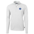 thumbnail image 2 of Men's Cutter & Buck White Air Force Falcons Team Big & Tall Virtue Eco Pique Recycled Quarter-Zip Pullover Top, 2 of 3