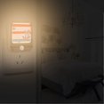 thumbnail image 2 of Yayeee 2-Pack Plug in LED Night Lights with Light Sensors Motion Detectors, Orange Nautical Pattern, 2 of 7