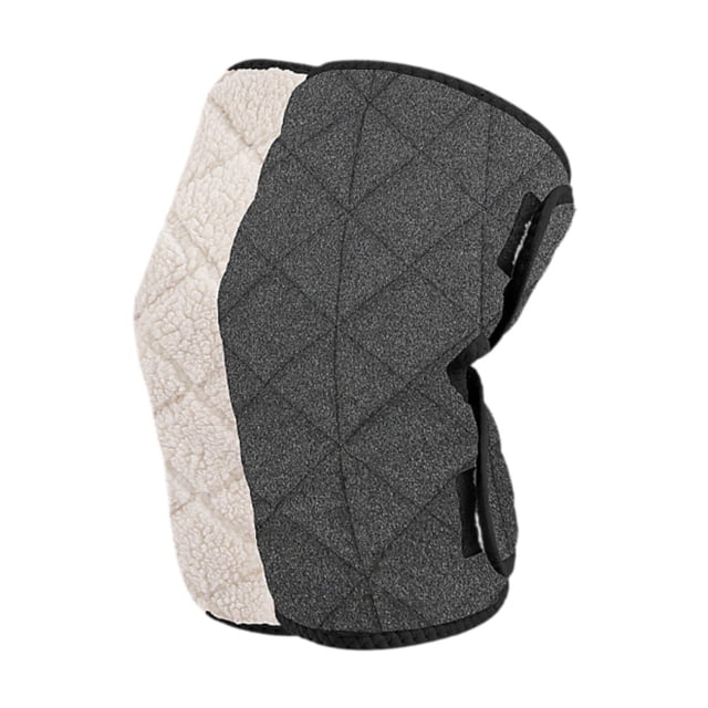 Calentadores de rodillas de invierno cálidos para mujeres y hombres Calentadores de piernas para correr Ciclismo Deportes Esquí Gris oscuro sin peluche
