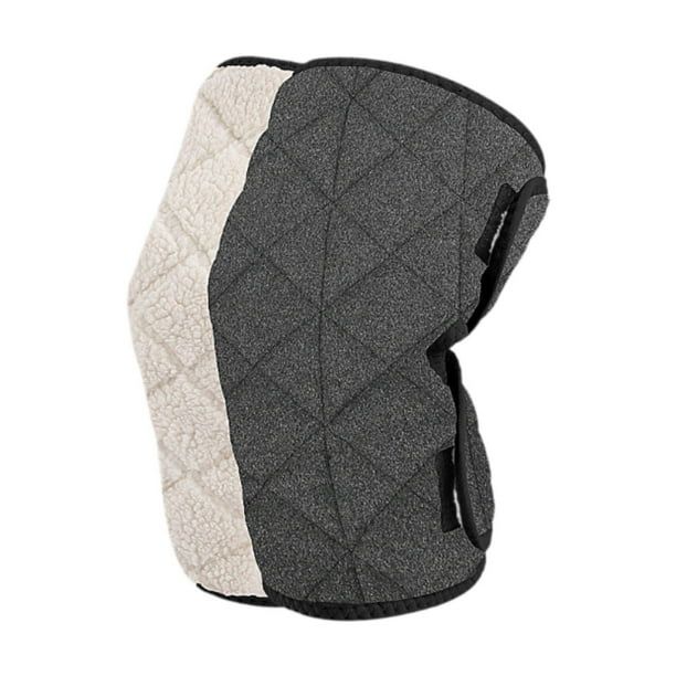 Calentadores de rodillas de invierno cálidos para mujeres y hombres Calentadores de piernas para correr Ciclismo Deportes Esquí Gris oscuro sin peluche