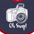 thumbnail image 4 of Inktastic Camera Oh Snap Boys or Girls Baby Bib, 4 of 4