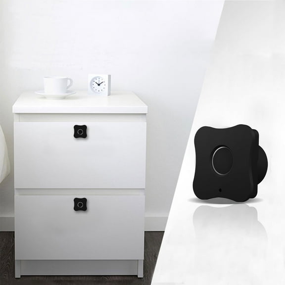 VANLOFE Smart Locks and Entry Fingerprint Cabinet Lock Smart Biometric Cabinet Lock Home & Office Hidden File Cabinet Locks USB Rechargeable Keyless Furniture Drawer Lock
