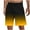 Yellow, variant on Gufahion Sizes S-XXXL Shorts Pants Men Casual Fashion Gradient with Pocket Elastic Waist Short, Gifts for Friend, Black