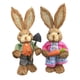 thumbnail image 2 of 3 Pares de Muñecos de Conejo de Pascua de Pie, 35 Cm de Alto SOLEDAD Estatuilla de conejito, 2 of 10