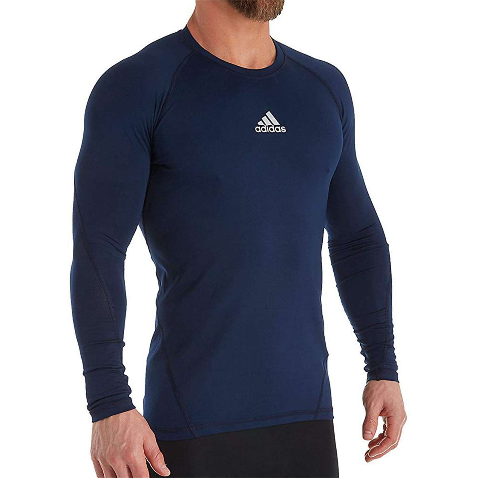 Adidas - Adidas Mens Athletic Alphaskin Long Sleeve Compression T-Shirt - Walmart.com