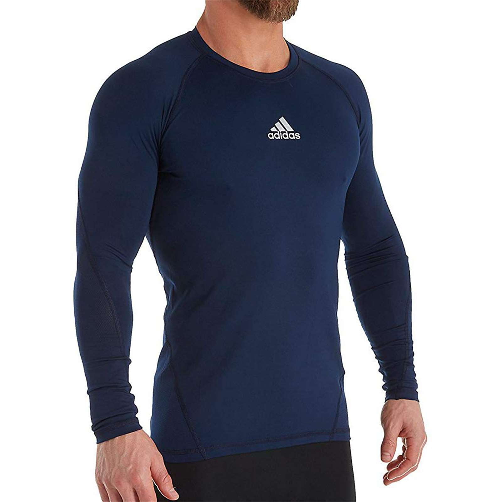 Adidas Mens Athletic Alphaskin Long Sleeve Compression T-Shirt - Walmart.com