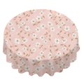 thumbnail image 2 of Pioneer Flower Floral Print Pattern Round Tablecloth 60 X 60 Inch, Wrinkle Resistant Wipeable Table Cloth for Kitchen Dining Picnic Patio Party, 2 of 6