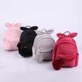 thumbnail image 4 of Girls Mini Backpack Fashion Pompom Bowknot School Backpack Velvet Casual Daypack, 4 of 10