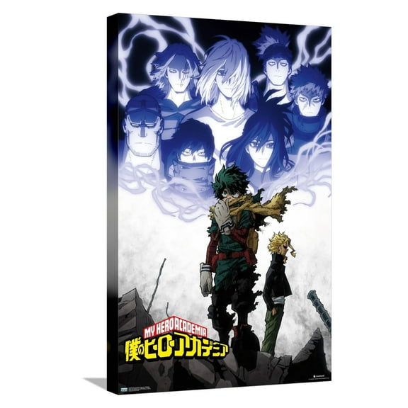 My Hero Academia: Season 6 - Key Art 2 Canvas Wall Poster, 14.725" x 22.375"