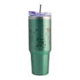 thumbnail image 4 of Termo 1.2 L La Sirenita Ariel Verde Doble Pared con Asa y Popote de Acero Inoxidable, 4 of 9