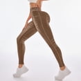 thumbnail image 6 of Celsior Compression Leggings 3D High Waisted Fitness Sport Pants 3D Anti Cellulite Leggings for Women Breathable Scrunch Butt Lifting Leggings No Curling Lift Pants Workout Yoga Pants Brown M, 6 of 7