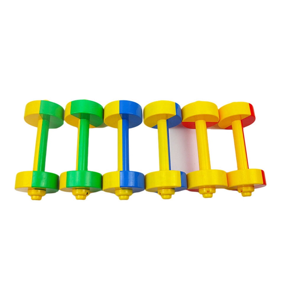1 Pair Children Dumbbell Toy Plastic Dumbbell Toy Fitness Weight