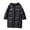 Black, variant on Letdown Girls Winter Coat Long Hooded Puffer Jackets Cozy Full Button Zip Up Fall Coats Trendy Casual Warm Travel Knee Length Outerwear (Black,6-7 Years)
