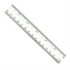 CHL80610 - Clear Plastic 6" Ruler Inches/Metric by Charles Leonard