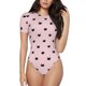 thumbnail image 1 of Balery Cute Cat Body de cuello redondo de manga corta para mujer Tops de manga corta Tops básicos-Medium, 1 of 7