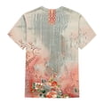 thumbnail image 4 of Bogo Womens 2025 Summer Vacation Fashion Womens Summer Tops Short Sleeve Shirts Plus Size Blouses For Women 3X Winter T Shirts For Women Graphic, 4 of 5