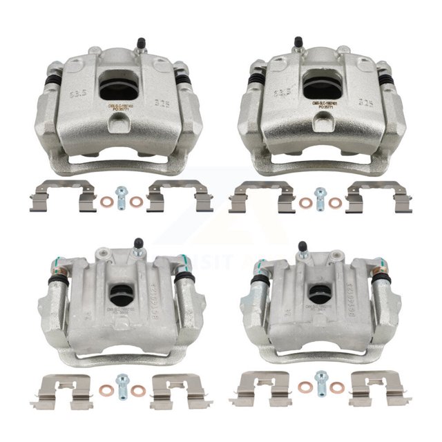 CMX Front Rear Disc Brake Caliper Assembly Left Right Side (Driver Passenger) Kit for Car 2017-2018 Hyundai Santa Fe Sport KBC-100854