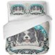 thumbnail image 1 of Juego de Ropa de Cama ABPHQTO 3 Piezas Border Collie Funda nórdica Twin Size con 2 Fundas de Almohada, 1 of 1