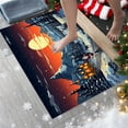 thumbnail image 2 of Uutvery Quick Drying Christmas Bath Mat Non-Slip Absorbent Kitchen Rug Entrance Doormat Machine Washable Floor Decor Home Holiday Mats 23.6x15.7 Inch Blue Christmas, 2 of 6