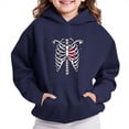 thumbnail image 3 of qucoqpe Halloween Sweatshirt Boys and Girls Casual Long Sleeve Hoodies Cute Oversized Fleece Pocket Sweatshirt Tops, 3 of 5