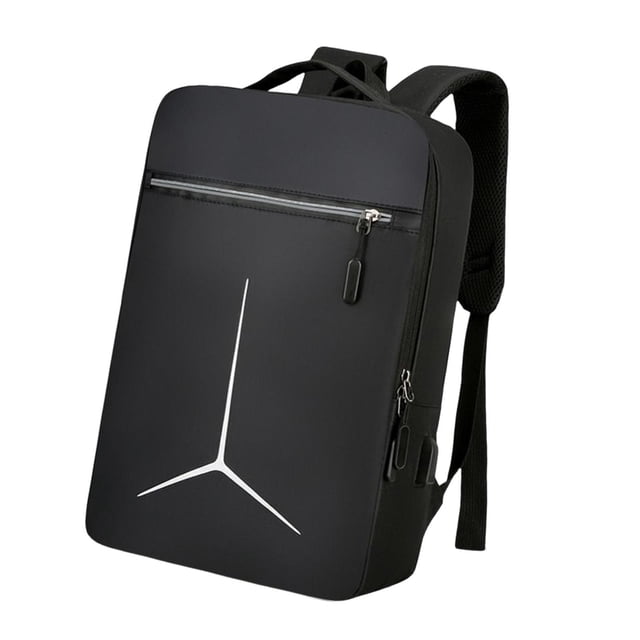 Wweixi Reflective Waterproof Backpack For Laptop USB Port Large Storage For Daily And Travel Laptop Rucksack Suitable For Women Black 45x31x14cm