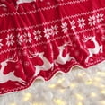 thumbnail image 5 of Deer Printed Throw Blanket, Flannel Fleece Soft Luxury Reversible Sherpa Blanket, 5 of 9